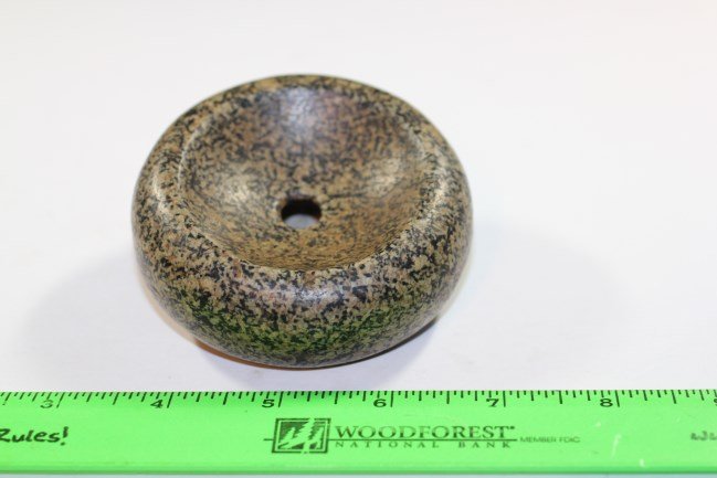 3 1/4'L x 1 1/8"W Perforated Discoidal, Illinois (1 of 2)