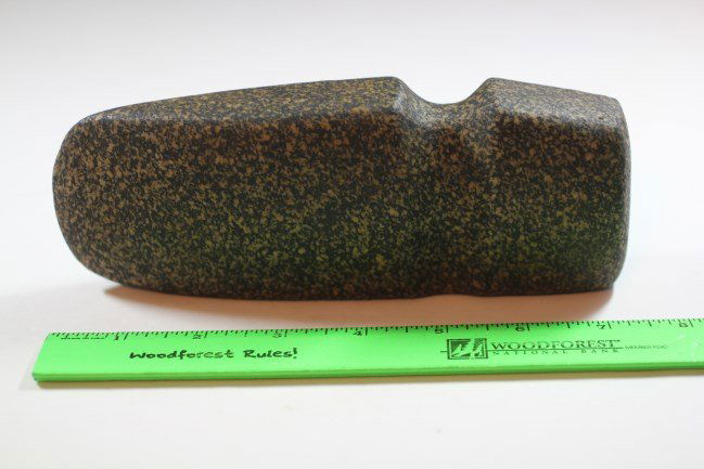 7 3/8"L x 2 7/8H 3/4 Grooved Axe, Pike Co., Illinois (1 of 2)