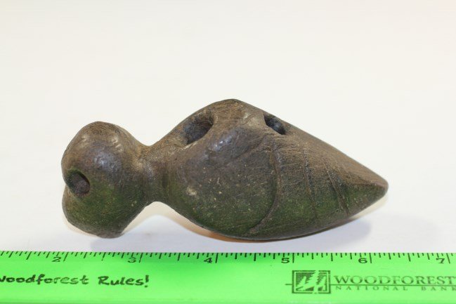 4 3/8"L x 2 1/4'H Steatite Bird Pipe (1 of 1)