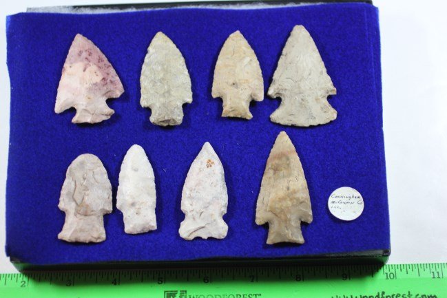 8 Miscellaneous Adams Co., Il Arrowheads (1 of 2)