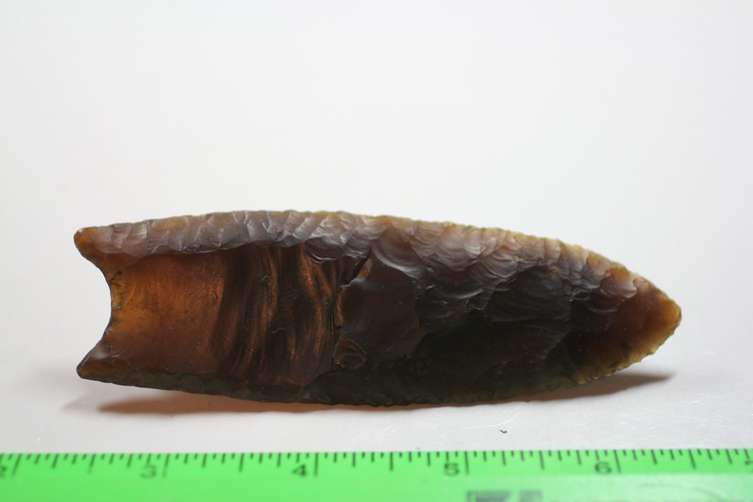 4 1/2"L x 1 3/8"W Clovis, Hardin Co., Tennessee (1 of 2)