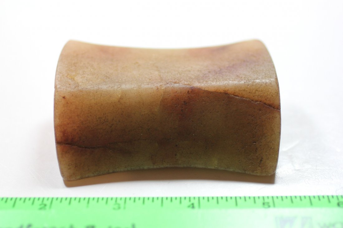 3 1/4"L x 2 3/16"W Quartz Bannerstone, Central Illinois (1 of 2)