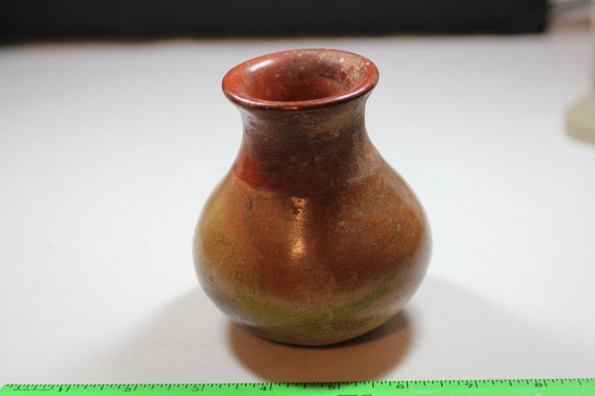 4 1/8'H x 3 3/4'W 1 5/8'H Pre Columbian Colima Pot (1 of 1)