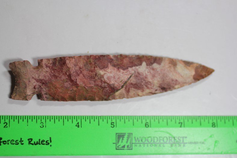 5 15/16"L x 1 3/16'W Graham Cave, St. Clair Co., (1 of 2)