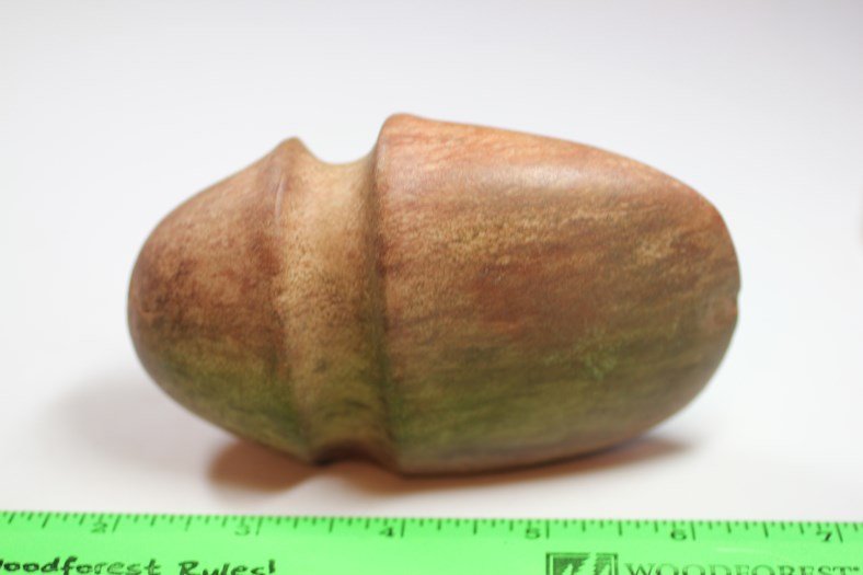 4 3/8"L x 2 5/8"W 3/4 Grooved Quartz Axe (1 of 2)