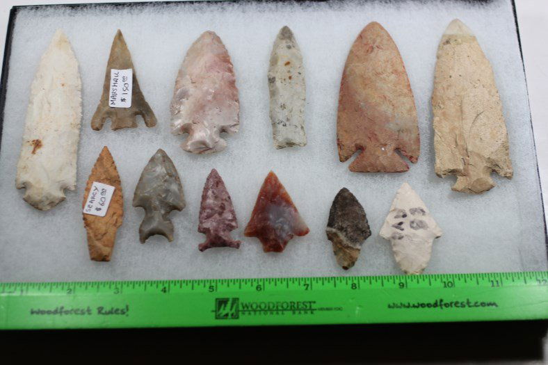 Frame of 12 Arrowheads (1 of 1)