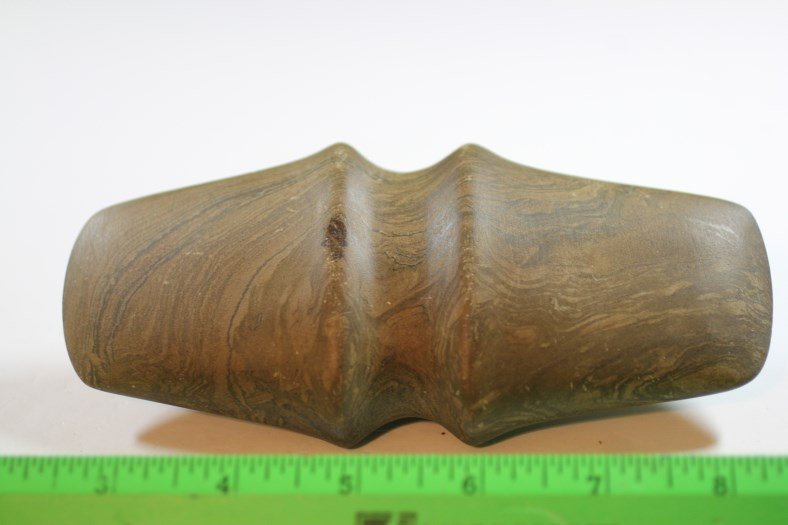 6 1/4'L x 2 15/16'W Full Grooved Banded Slate Axe (1 of 2)