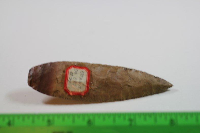 4 1/16"L x 1 1/8"W Paleo Agate Basin, Ottawa County, OH (1 of 1)