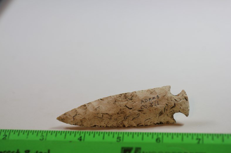 3 11/16"L x 1" W Cupp Type Point, Adams Co., Illinois (1 of 2)