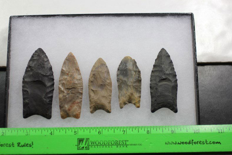 5 Colorado Clovis Points (1 of 1)