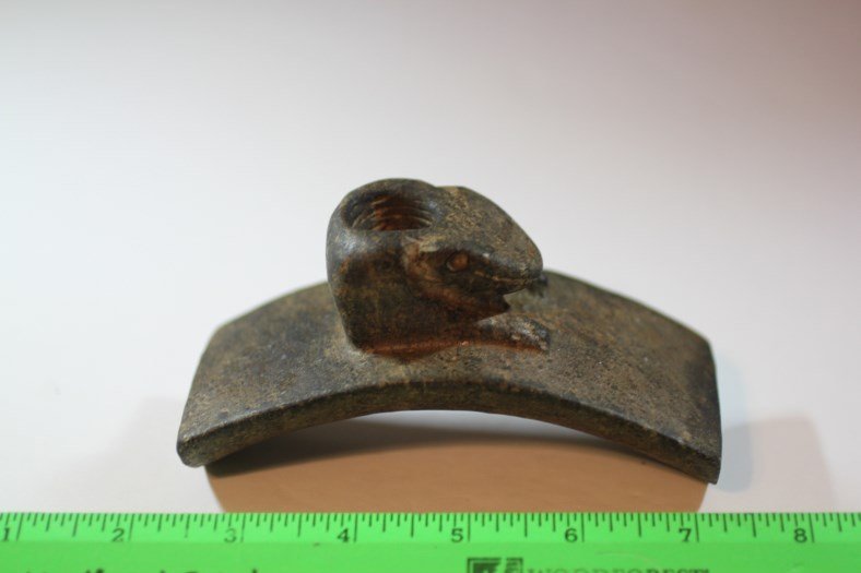 5 1/8"L x 2 5/8'H x 2 1/2"W Frog Pipe, Illinois (1 of 2)