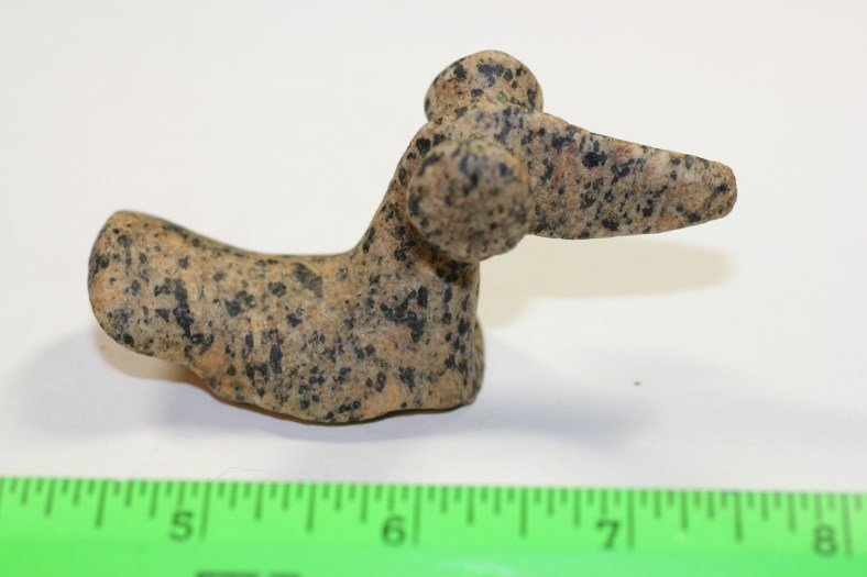 3 1/2"L x 1 3/4"H Popeyed Birdstone, Indiana (1 of 2)