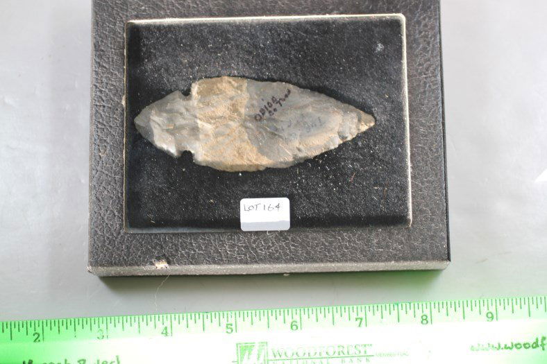 3 33/4"L Turkey Tail, Hornstone Flint, Obion Co., (1 of 1)