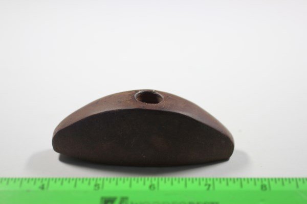 3 5/8"L x 1 5/16"W Clay Stone Bannerstone, New Madrid (1 of 1)