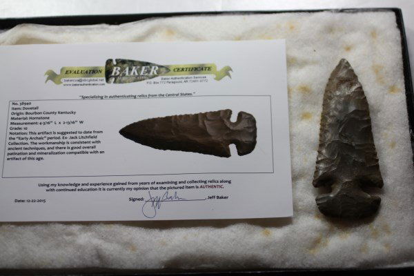 4 3/16'L x 2 13/16"W Dovetail, Bourbon Co., Kentucky (1 of 1)