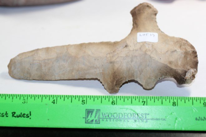 7"L Exotic Duck River Type Ceremonial Axe (1 of 1)