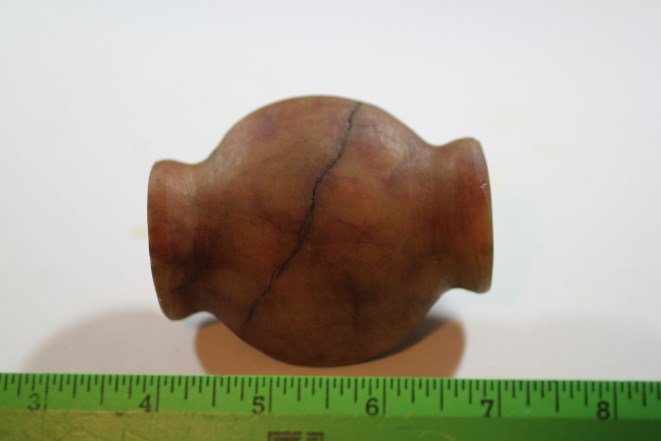 3 3/16"L x 2 5/8"W Quartz Bottle Bannerstone, Illinois (1 of 2)