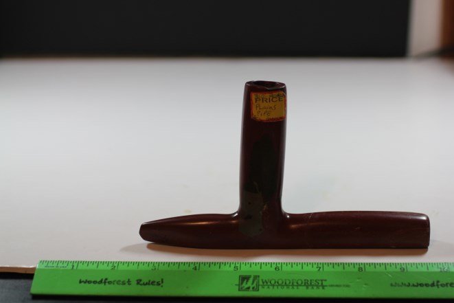 7 1/2'L x 4 1/2"H Catlinite Plains Pipe (1 of 3)