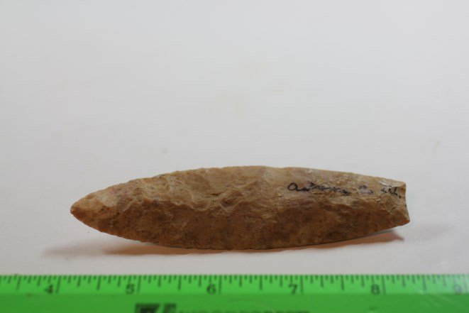 4 1/2"L x 1 3/16"W Agate Basin, Adams Co., Illinois (1 of 2)