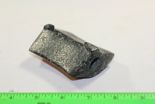 3 3/16"L x 2 3/16"W Saddle Back Bannerstone, Hancock (1 of 1)