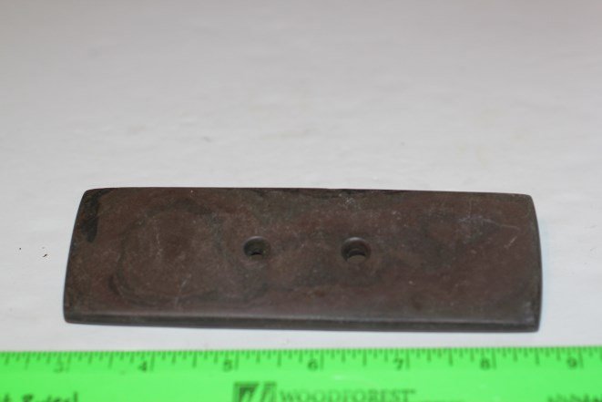 6"L x 2"W Slate Gorget, Shelby Co., Ohio W/COA (1 of 3)