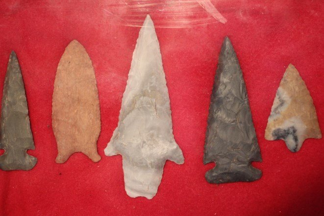 Frame of 5 Arrowheads (1 of 1)