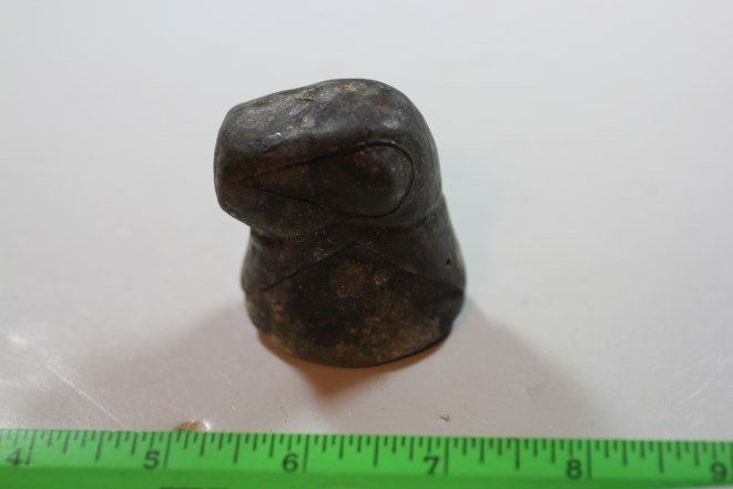 1 15/16' x 1 3/4" Bird Effigy Pipe, Ross Co., Ohio (1 of 2)