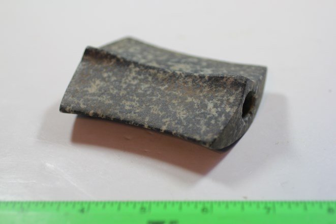 3 3/8'L x 2 13/16"W Granite Bannerstone, Saline Co., (1 of 2)