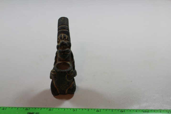 Ceramic Mayan Type Pipe (1 of 2)