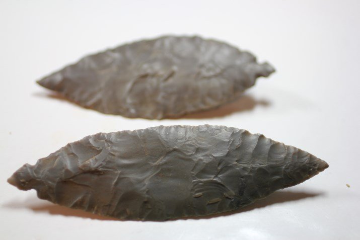 5 5/8'L &  4 3/4"L Turkey tail Cache W/COA (1 of 2)