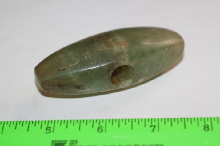 3 7/16'L x 1 5/16'W Rare Fluorite Bannerstone, Southern (1 of 2)