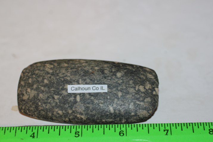 3 3/8' Undrilled Gorget, Calhoun Co., Il (1 of 1)