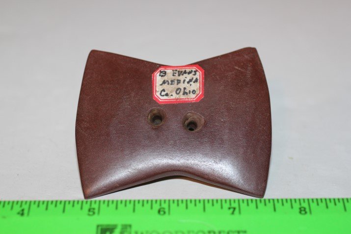 3 1/16" x 2 1/2'W Bi-Concaved Gorget, Medina Co., Ohio (1 of 2)