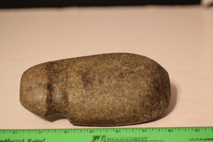 6 1/8' 3/4 Grooved Axe, White Co., Illinois (1 of 1)