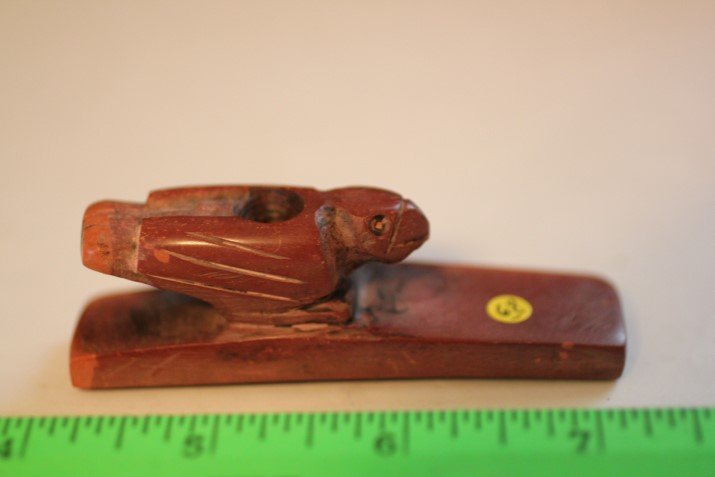 3 1/4' Bird Effigy Platform Pipe, Green Co., Illinois (1 of 1)