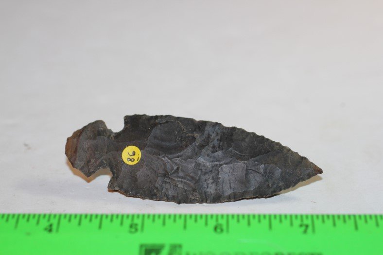 3 3/8" Corner Notch, White co., Illinois (1 of 1)