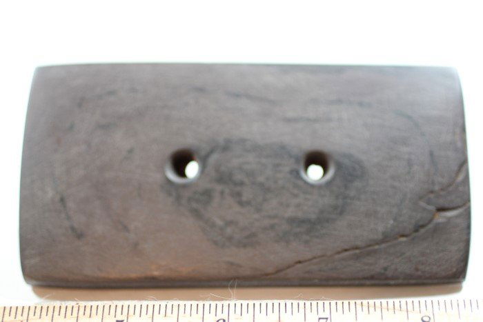 4 7/8'L x 2 1/2"W Gorget, Miami Co., Ohio W/COA (1 of 2)