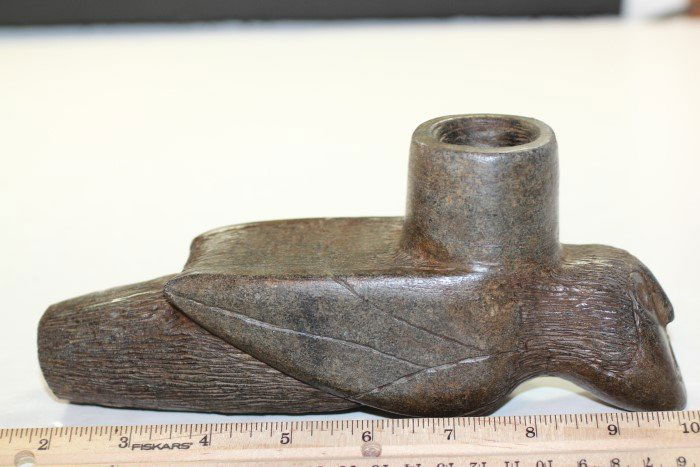 8 1/2' Zoomorphic Bird Pipe, Indiana (1 of 1)