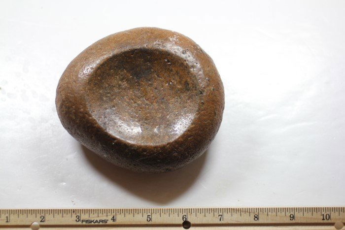 4 1/4 x 4 7/8' Stone Paint Pot, Arkansas (1 of 1)