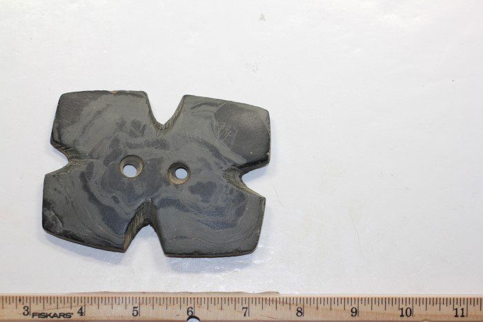 4 1/2" Banded Slate Gorget, Delaware Co., Ohio (1 of 2)