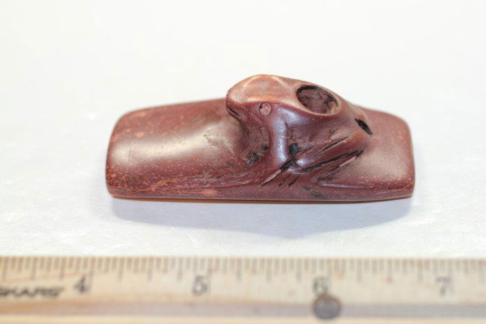3" Frog Effigy Platform Pipe, South Dakota (1 of 1)