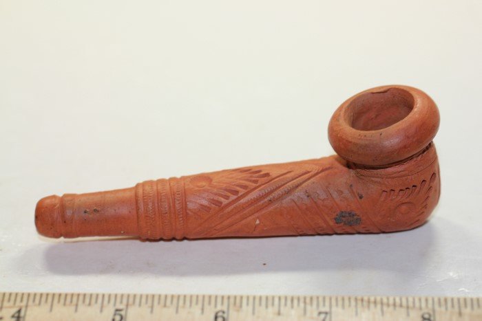 4 7/16' Engraved Elbow Pipe, New York (1 of 1)