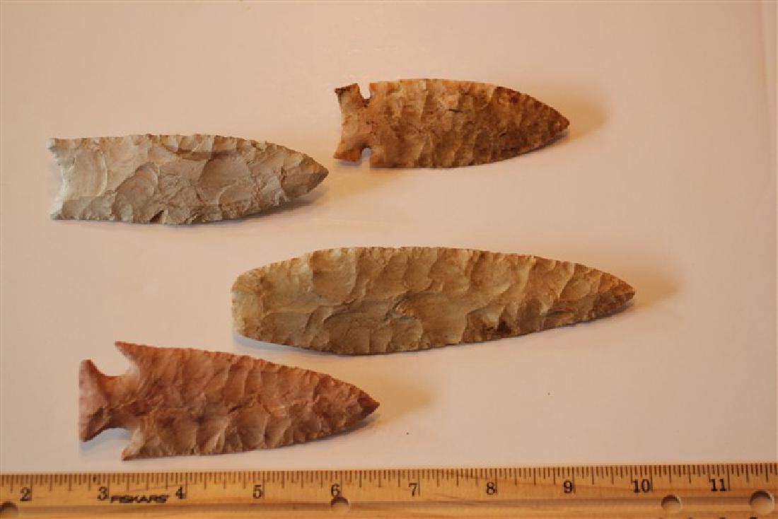 3 15/16"Corner notch, 5 3/8 Blade, 3 3/4' Paleo, & 3 (1 of 1)