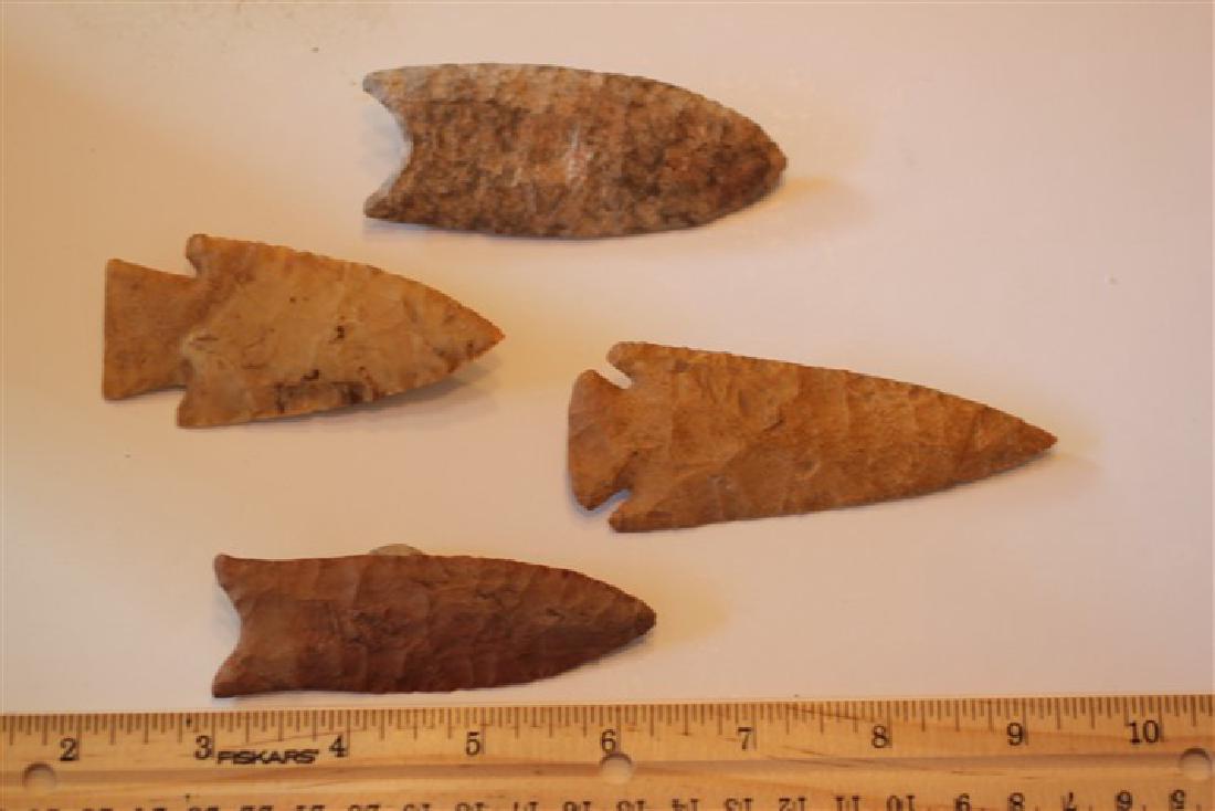 3 1/4" Dalton,TN, 3 3/4" Kirk Corner Notch,AR, 3 1/4": See Lot Title