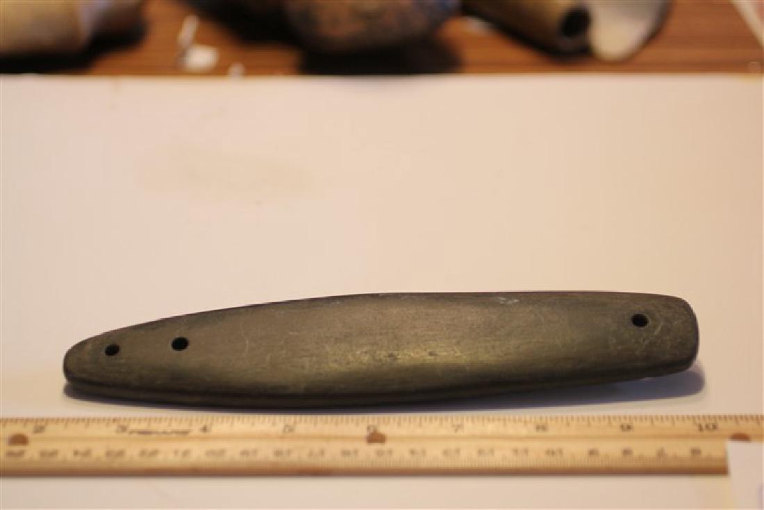 7 7/8" Glacier Kame Banded Gorget, Ohio: See Lot Title