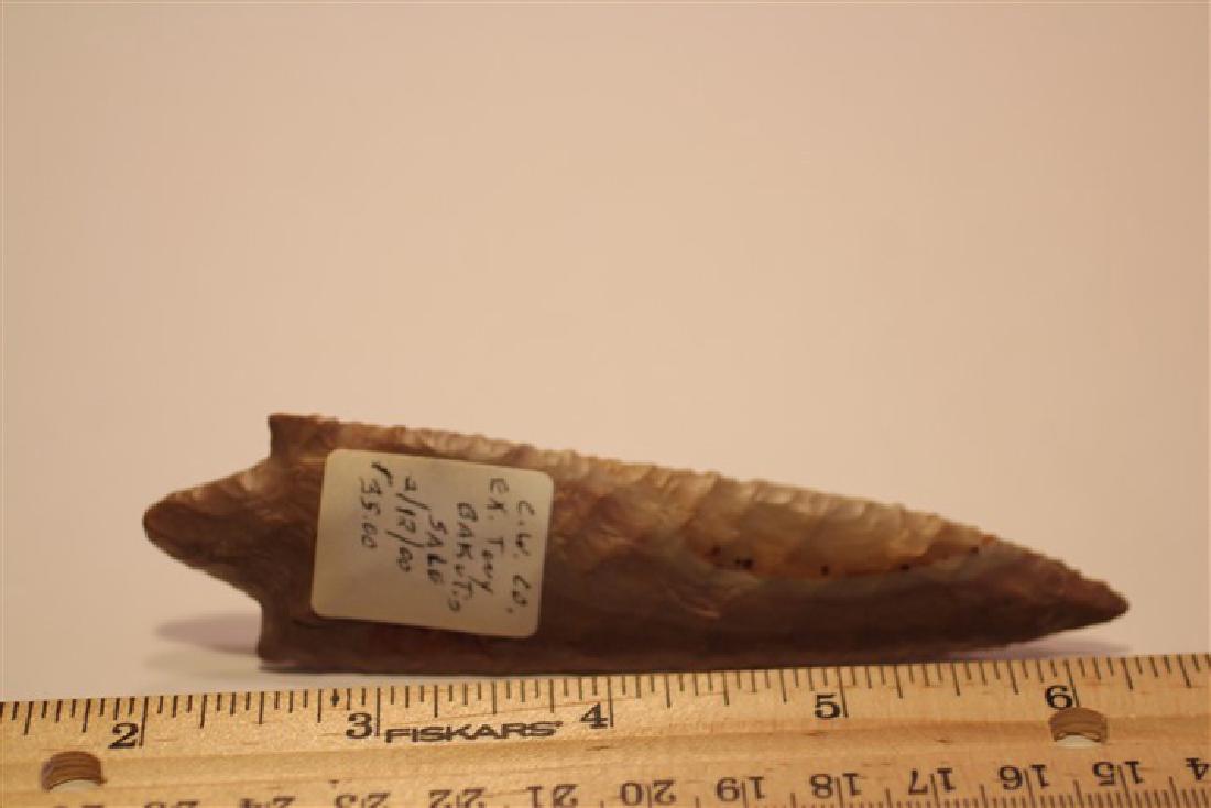 4 3/8" Serrated Archaic Type Point,   Ex Tony Bakutus (1 of 1)