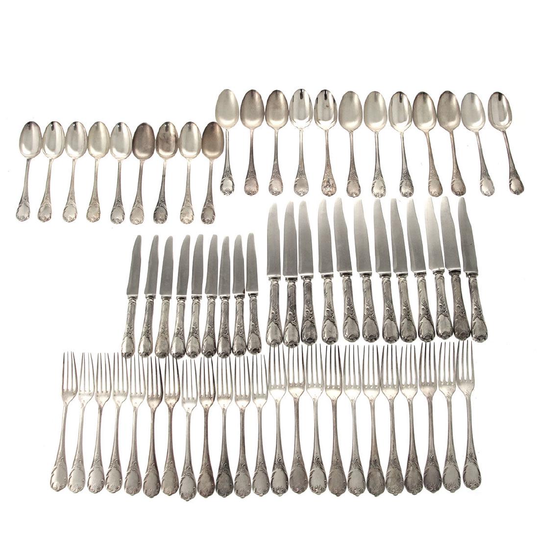 Christofle 65pcs Silver Plated Flatware Cutlery Set, (1 of 8)