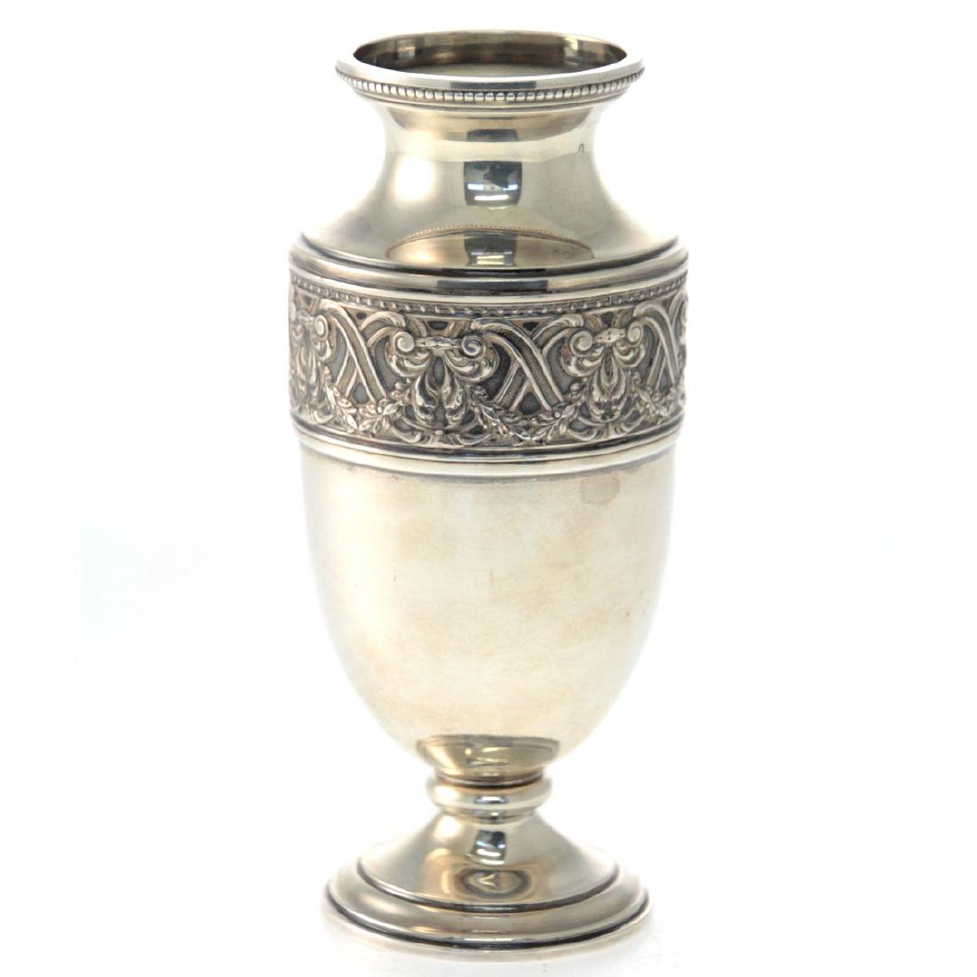 Olier & Caron French Sterling Silver Vase Paris 1910-36 (1 of 5)