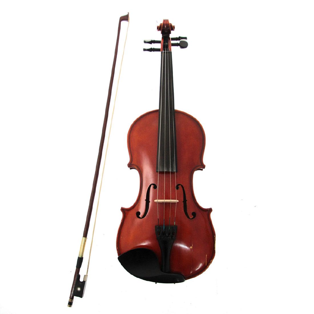 Violin with Bow and Case, Made in Italy. (1 of 6)