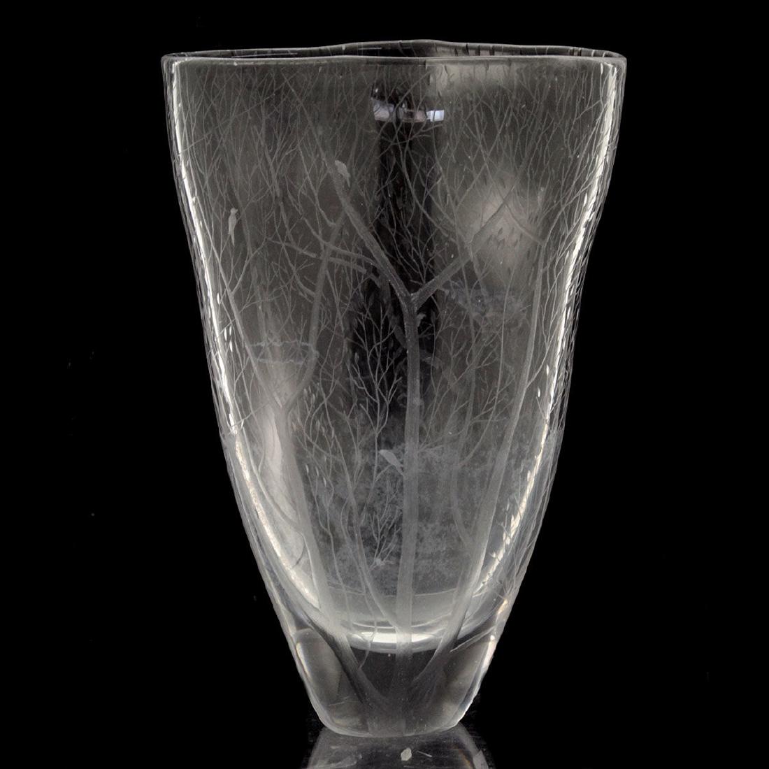 Vicke Lindstrand for Kosta Glass Vase. (1 of 2)